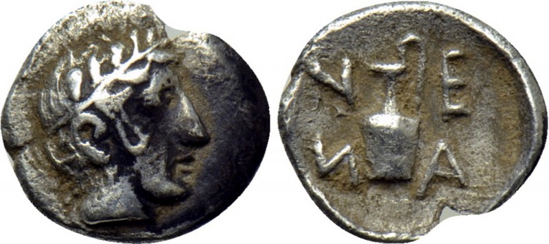 TROAS. Neandreia. Hemiobol (4th century BC). 

Obv: Laureate male head (Apollo...