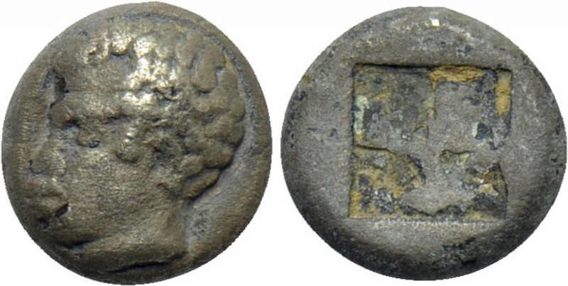LESBOS. Uncertain. BI 1/12 Stater (Circa 550-500 BC). 

Obv: Head of African l...