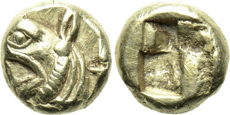 IONIA. Phokaia. EL 1/48 Stater (Circa 625/00 BC). 

Obv: Head of griffin left....