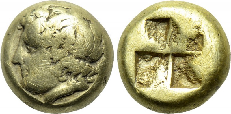 IONIA. Phokaia. EL Hekte (Circa 478-387 BC). 

Obv: Head of Dionysos left, wea...