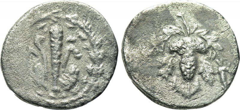 LYDIA. Tralles. Cistophoric Drachm (Circa 166-67 BC). 

Obv: Lion skin draped ...