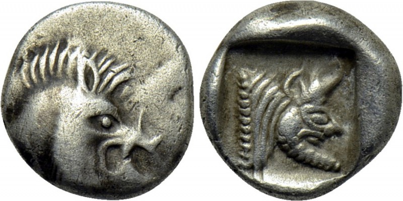 DYNASTS OF LYCIA. Uncertain Dynast (Circa 520-480 BC). Obol. 

Obv: Head of bo...