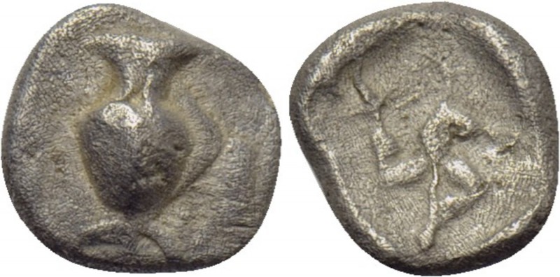 PAMPHYLIA. Aspendos. Obol (Circa 465-430 BC). 

Obv: Amphora.
Rev: Triskeles ...