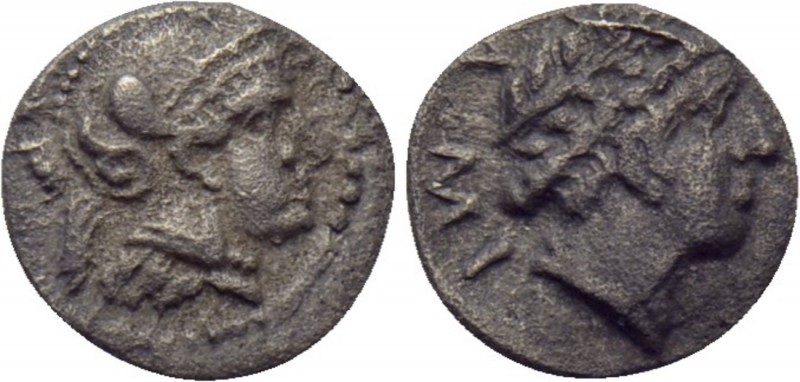 CILICIA. Holmoi. Obol (Circa 380-375 BC). Obol. 

Obv: Helmeted head of Athena...