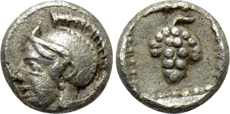 CILICIA. Soloi. Hemiobol (Circa 410-375 BC). 

Obv: Helmeted head of Athena le...