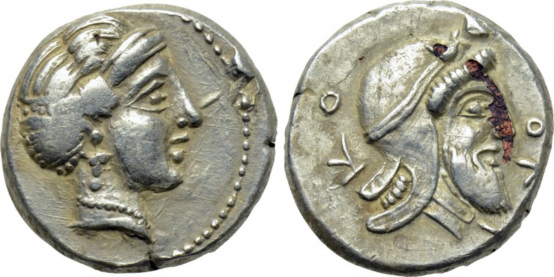 CILICIA. Soloi. Tiribazos (Satrap of Lydia, 388-380 BC). Fourrée Stater. 

Obv...