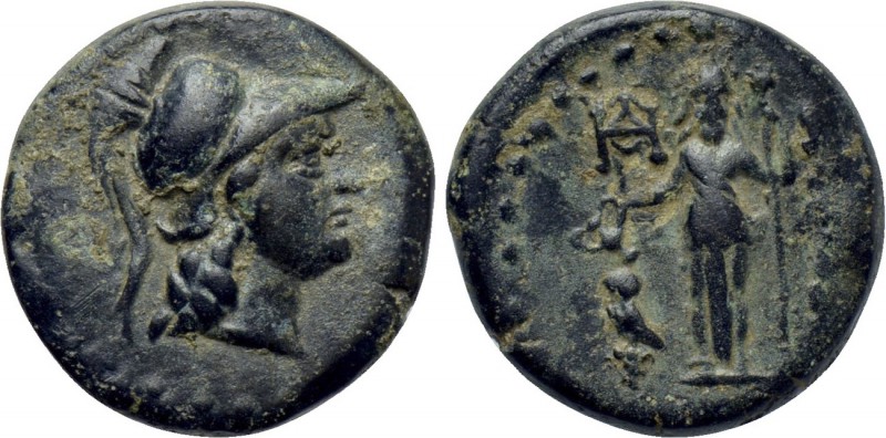 CILICIA. Soloi-Pompeiopolis. Ae (2nd-1st centuries BC). 

Obv: Helmeted head o...