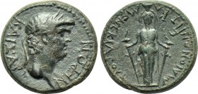 LYDIA. Maeonia. Nero (54-68). Ae. Ti. Kl. Menekrates, magistrate.