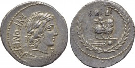 MN. FONTEIUS. C. F. Denarius (85 BC). Rome.