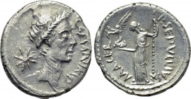 JULIUS CAESAR. Denarius (44 BC). Rome. P. Servillius Macer, moneyer.