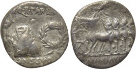 AUGUSTUS (27 BC-14 AD). Denarius. Uncertain mint in Spain, possibly Colonia Patricia.