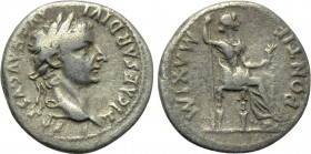 TIBERIUS (14-37). Denarius. "Tribute Penny" type. Lugdunum.