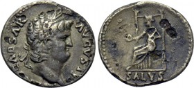 NERO (54-68). FourrÃ©e Denarius. Imitating Rome.