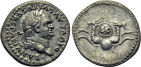 DIVUS VESPASIAN (Died 79). Denarius. Rome. Struck under TITUS (79-81).