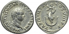 TITUS (Caesar, 69-79). Denarius. Rome.