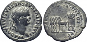 TITUS (79-81). Denarius. Rome. "Judaea Capta" issue.