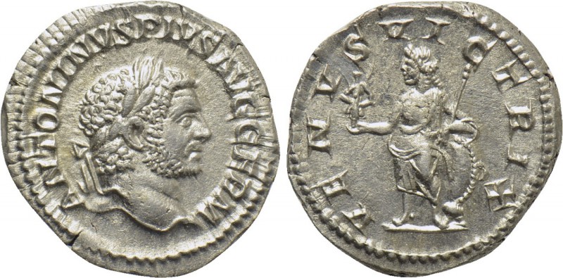 CARACALLA (198-217). Denarius. Rome. 

Obv: ANTONINVS PIVS AVG GERM. 
Laureat...