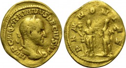 TRAJANUS DECIUS (249-251). GOLD Aureus. Rome.