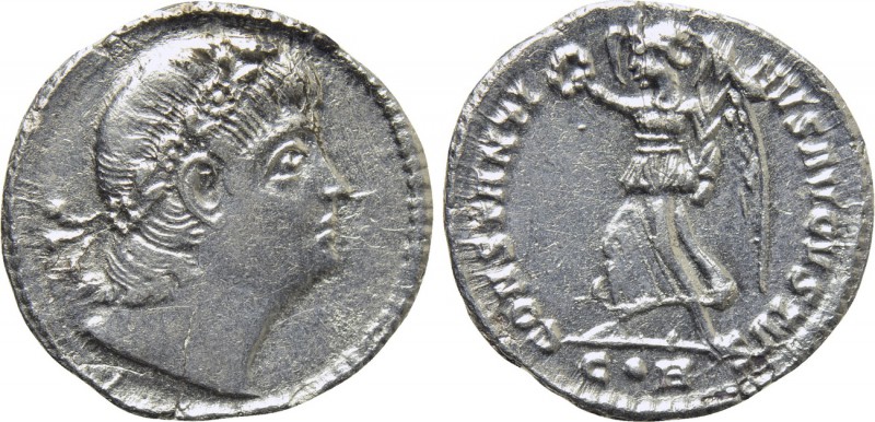 CONSTANTINE II (337-340). Siliqua. Constantinople. 

Obv: Laurel-and-rosette-d...