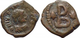 JUSTIN I (518-527). 2 Nummi. Thessalonica.