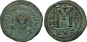JUSTINIAN I (527-565). Follis. Cyzicus. Dated RY 13 (539/40).