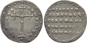 CONSTANTINE VII PORPHYROGENITUS with ROMANUS I (913-959). Miliaresion. Constantinople.