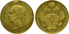 AUSTRIA. Franz Josef I (1848-1916). GOLD Dukat (1898-A). Wien (Vienna). Commemorating the 50th Anniversary of his Reign.