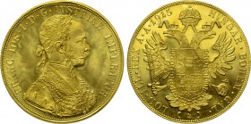 AUSTRIA. Franz Josef I (1848-1916). GOLD 4 Dukaten (1915). Wien (Vienna). Restrike issue.