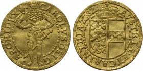 HOLY ROMAN EMPIRE. Charles (Archduke of Inner Austria, 1564-1590). GOLD Dukat (1582). Klagenfurt.