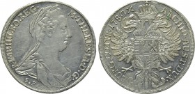 HOLY ROMAN EMPIRE. Maria Theresia (1740-1780). Taler (1780-SF). Guenzburg. Struck 1781-1788.