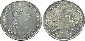 HOLY ROMAN EMPIRE. Maria Theresia (1740-1780). Taler (1780-SF). Guenzburg. Struck 1781-1788.