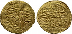 OTTOMAN EMPIRE. Sulayman I Qanuni (AH 926-974 / AD 1520-1566). GOLD Sultani. Qustantiniya (Constantinople) mint. Dated AH 926 (AD 1520/1).