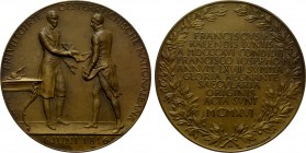 AUSTRIA. Franz Josef I (1848-1916). Medal (1916). Commemorating the Centennial of the Oesterreichische Nationalbank. By S. Schwartz.
