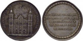 AUSTRIA. Salzburg. Medal (1828). Commemorating the 200th Anniversary of the Salzburg Cathedral.