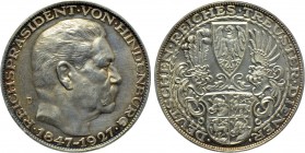 GERMANY. Paul von Hindenburg (1847-1934). Medal (1927). Commemorating his 80th Birthday. By K. Goetz. München (Munich).