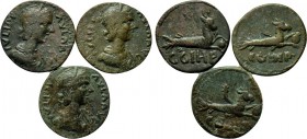 3 Roman provincial coins.