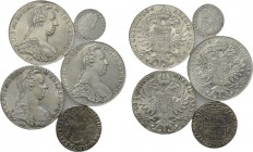 5 modern coins.