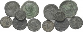 6 Roman coins.