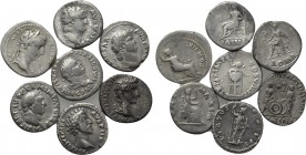 7 Roman denari, including Augustus, Nero, vitellius.