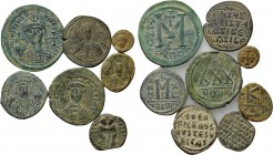 8 Byzantine coins.