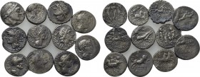 11 Roman republican denari.