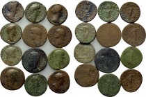 12 Roman coins.