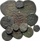 13 Byzantine coins.