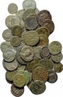 50 late Roman coins.