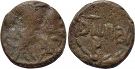 OSTROGOTHS. Totila [Baduila] (541-552). Nummus. Ticinum. In the name of Byzantine emperor Anastasius I.