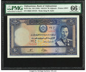 Afghanistan Bank of Afghanistan 50 Afghanis ND (1939) / SH1318 Pick 25a PMG Gem Uncirculated 66 EPQ. 

HID09801242017