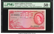 British Caribbean Territories Currency Board 1 Dollar 2.1.1962 Pick 7c PMG About Uncirculated 50 EPQ. 

HID09801242017
