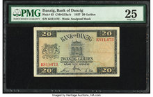 Danzig Bank von Danzig 20 Gulden 1.11.1937 Pick 63 PMG Very Fine 25. Tear.

HID09801242017