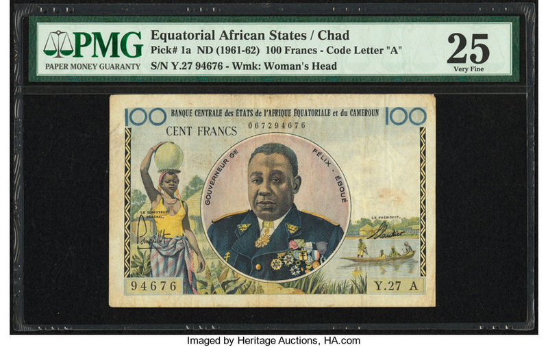 Equatorial African States Banque Centrale Etats De L'Afrique Equatoriale 100 Fra...