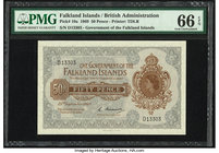 Falkland Islands Government of the Falkland Islands 50 Pence 25.9.1969 Pick 10a PMG Gem Uncirculated 66 EPQ. 

HID09801242017